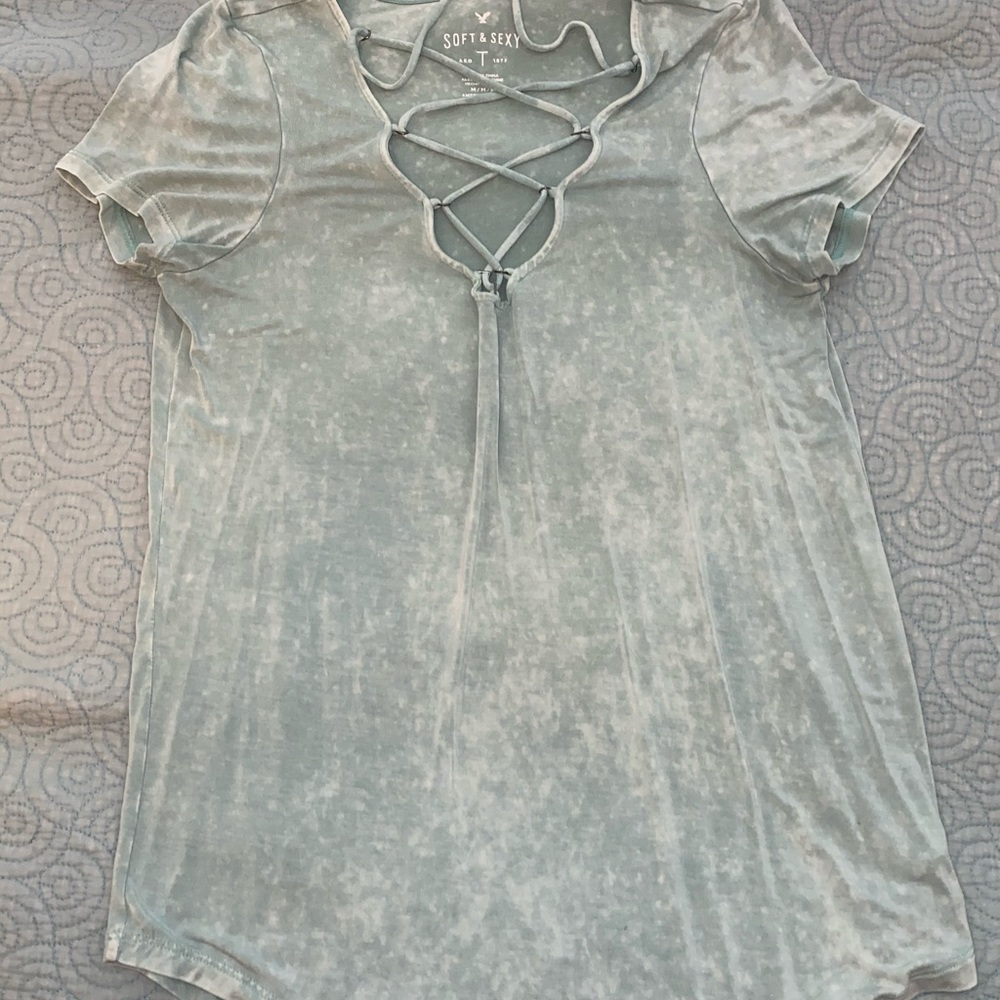 Strapy Tie Dye V-Neck